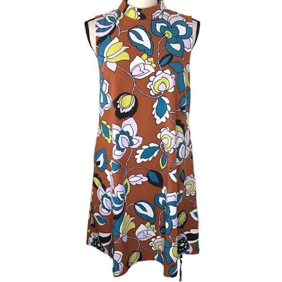 Modcloth High Neck Shift Dress Size M - Picture 4 of 16